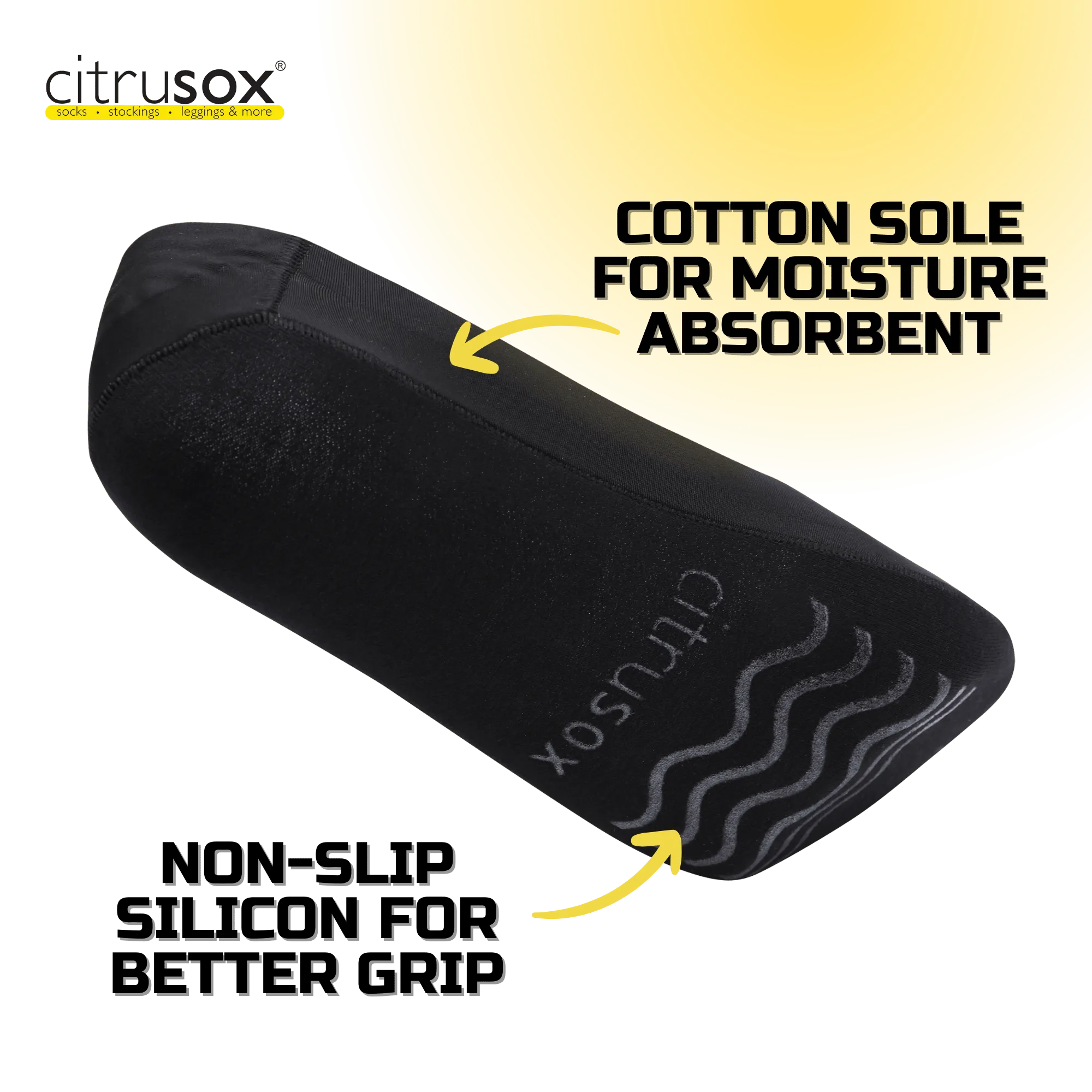 Non-Slip Heel Nylon Top Cotton Sole Loafer Socks