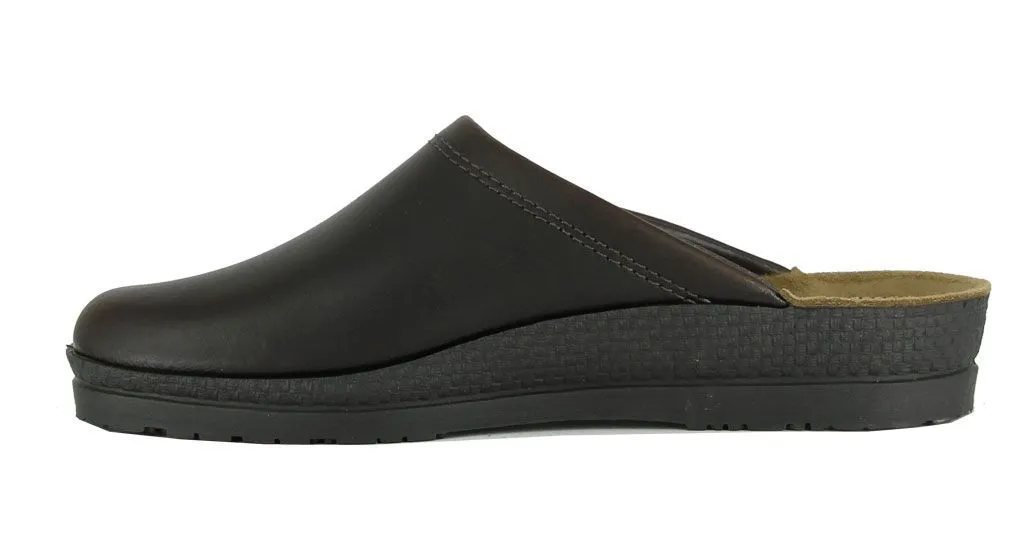 'Nuestadt' men's wide-fit (H) clog - Brown