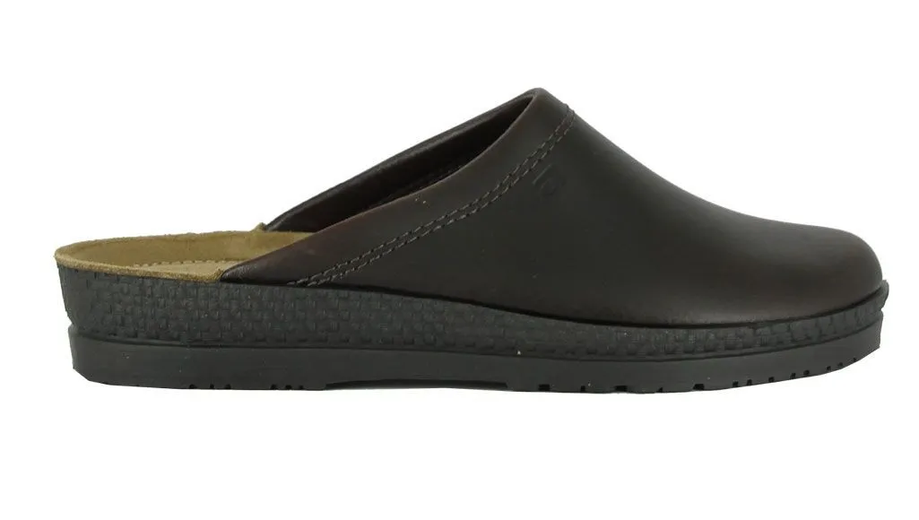 'Nuestadt' men's wide-fit (H) clog - Brown