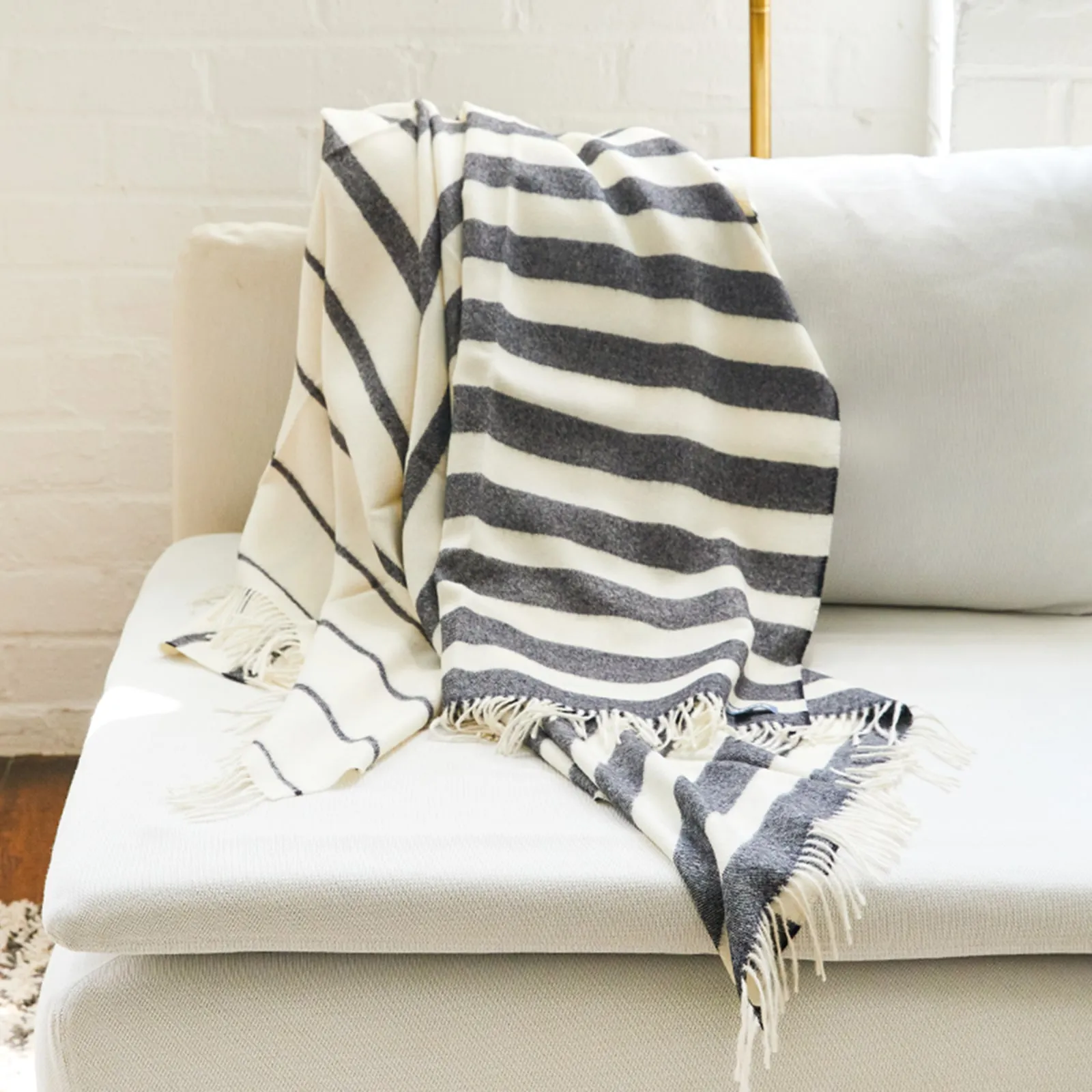 Ombre Stripe Throw Blanket