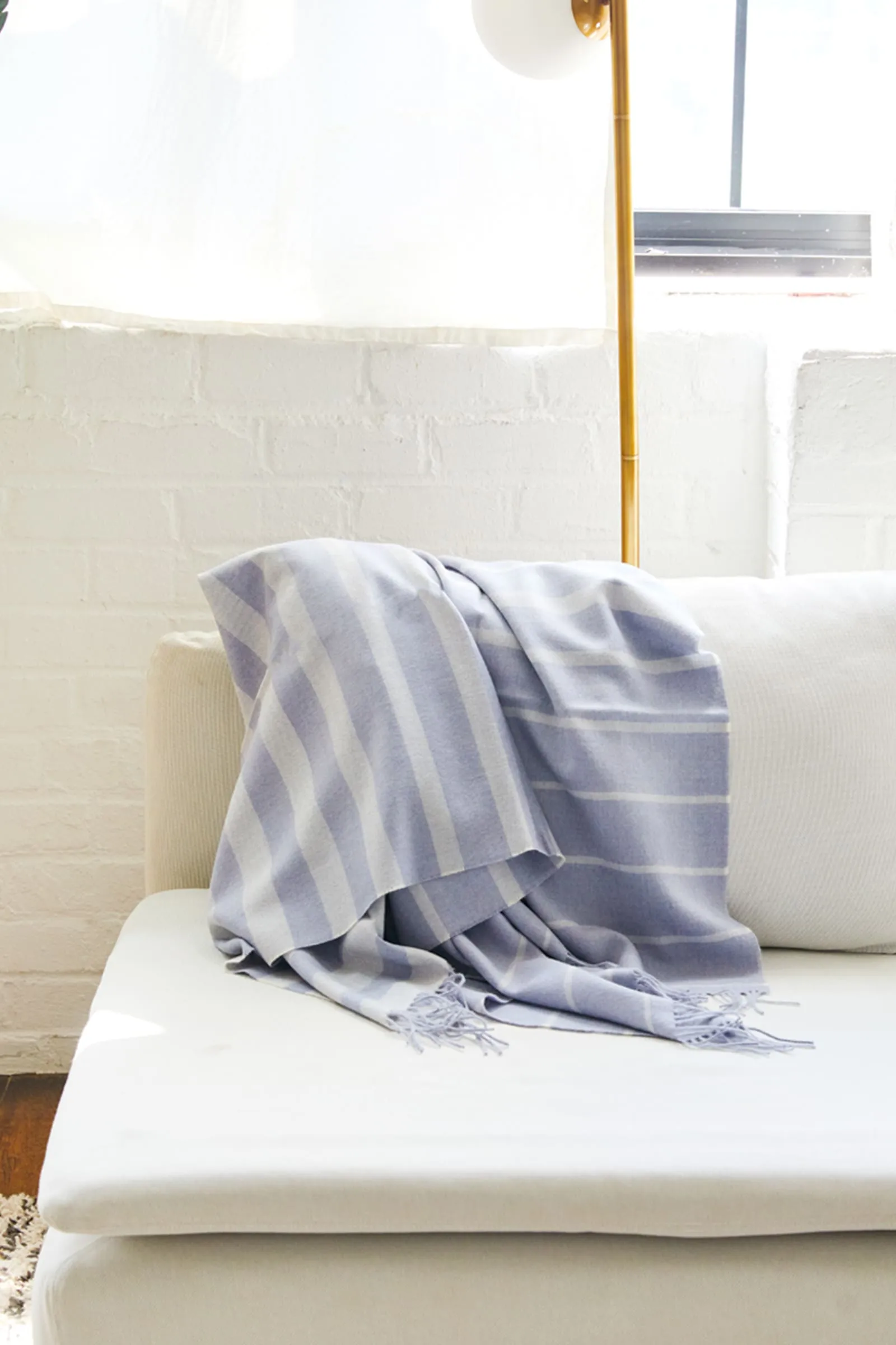 Ombre Stripe Throw Blanket