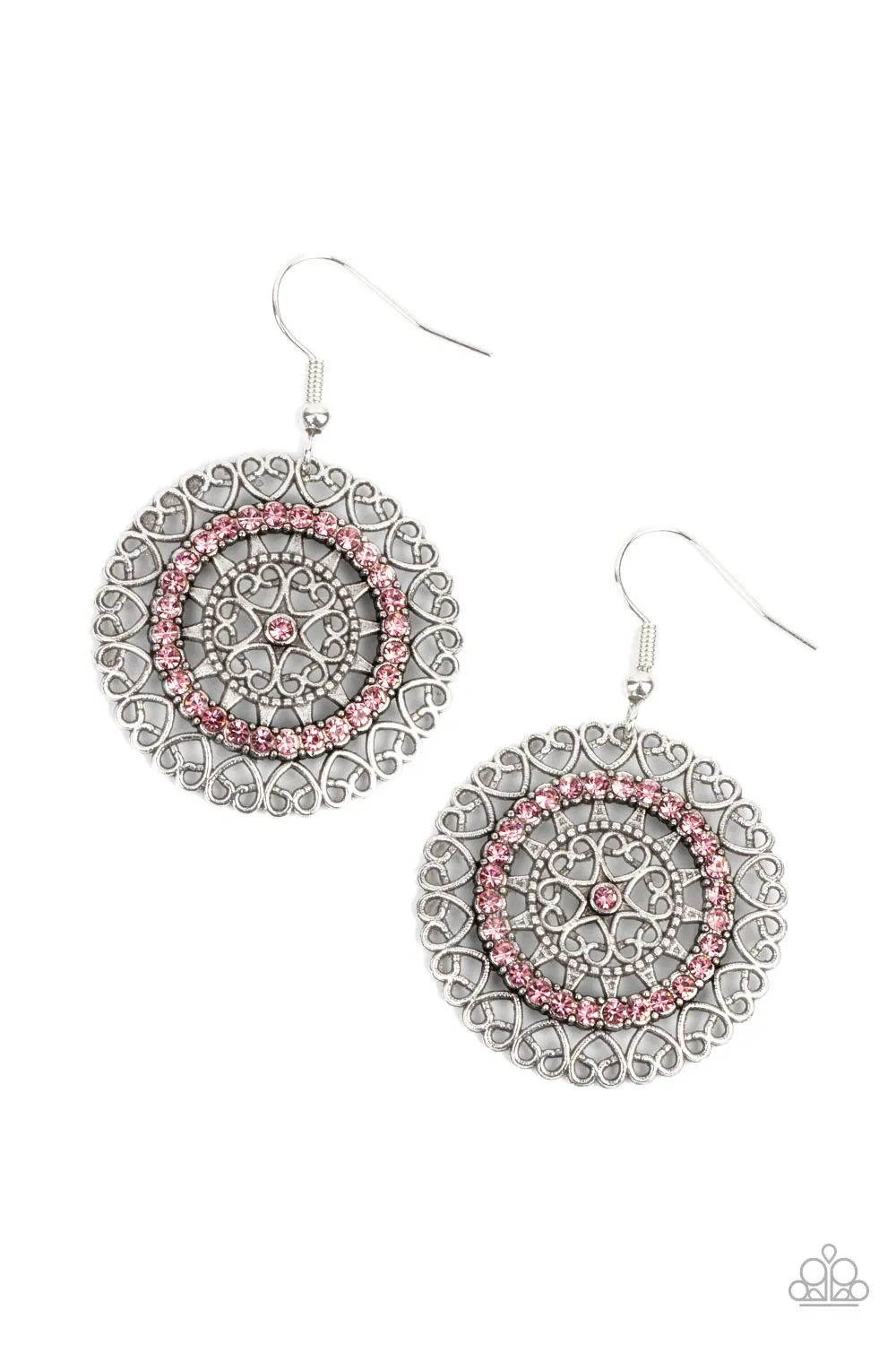 Paparazzi Fairytale Finale Earrings Pink