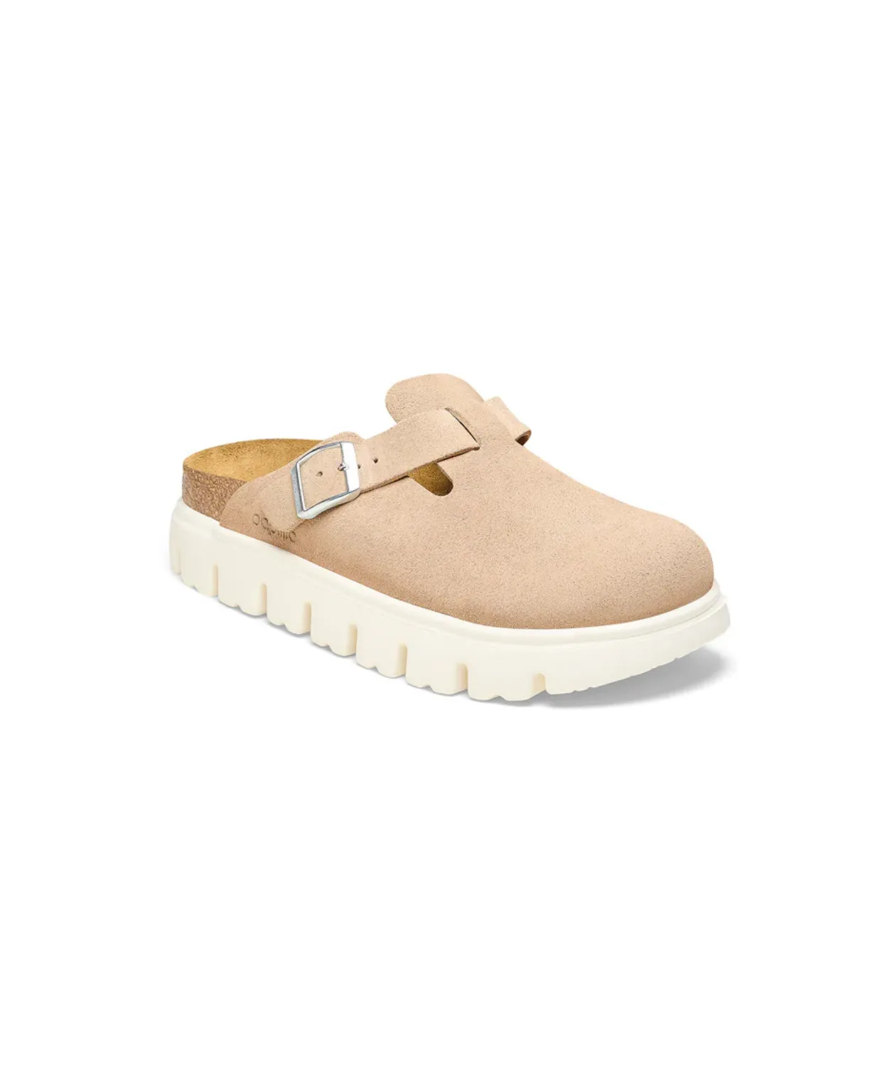 Papillio Boston Chunky Suede Leather Warm Sand Clogs