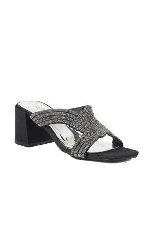 Party Wear Slip On I29253-Black