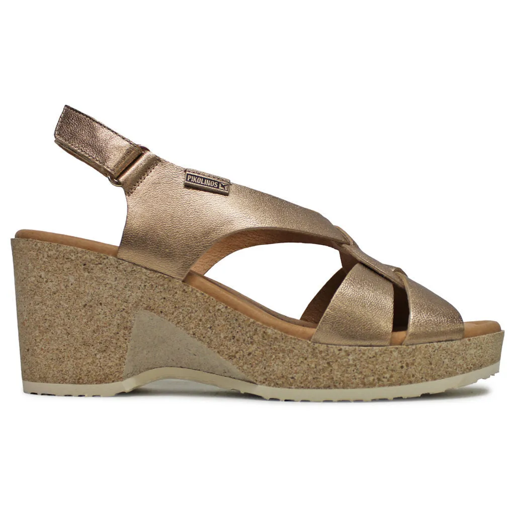 Pikolinos Arenales Leather Women's Wedge Heels Sandals
