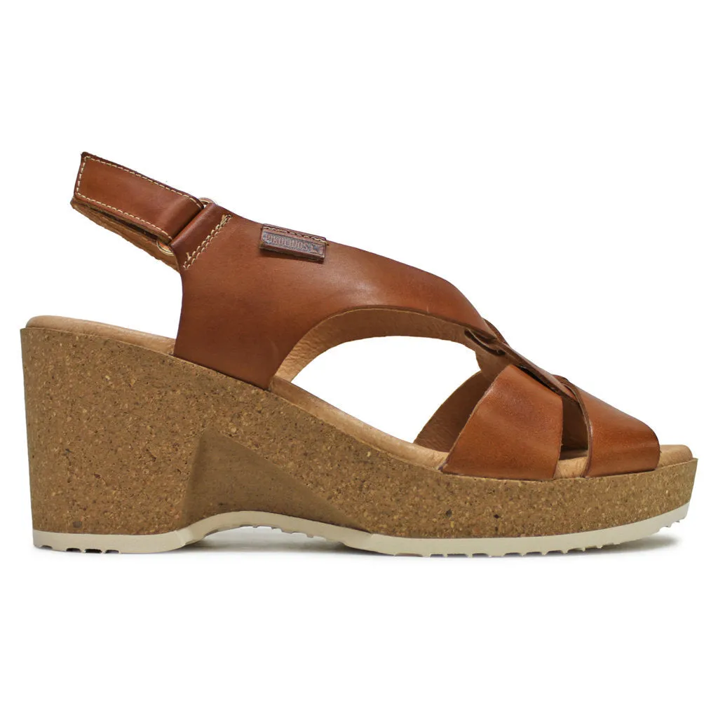 Pikolinos Arenales Leather Women's Wedge Heels Sandals