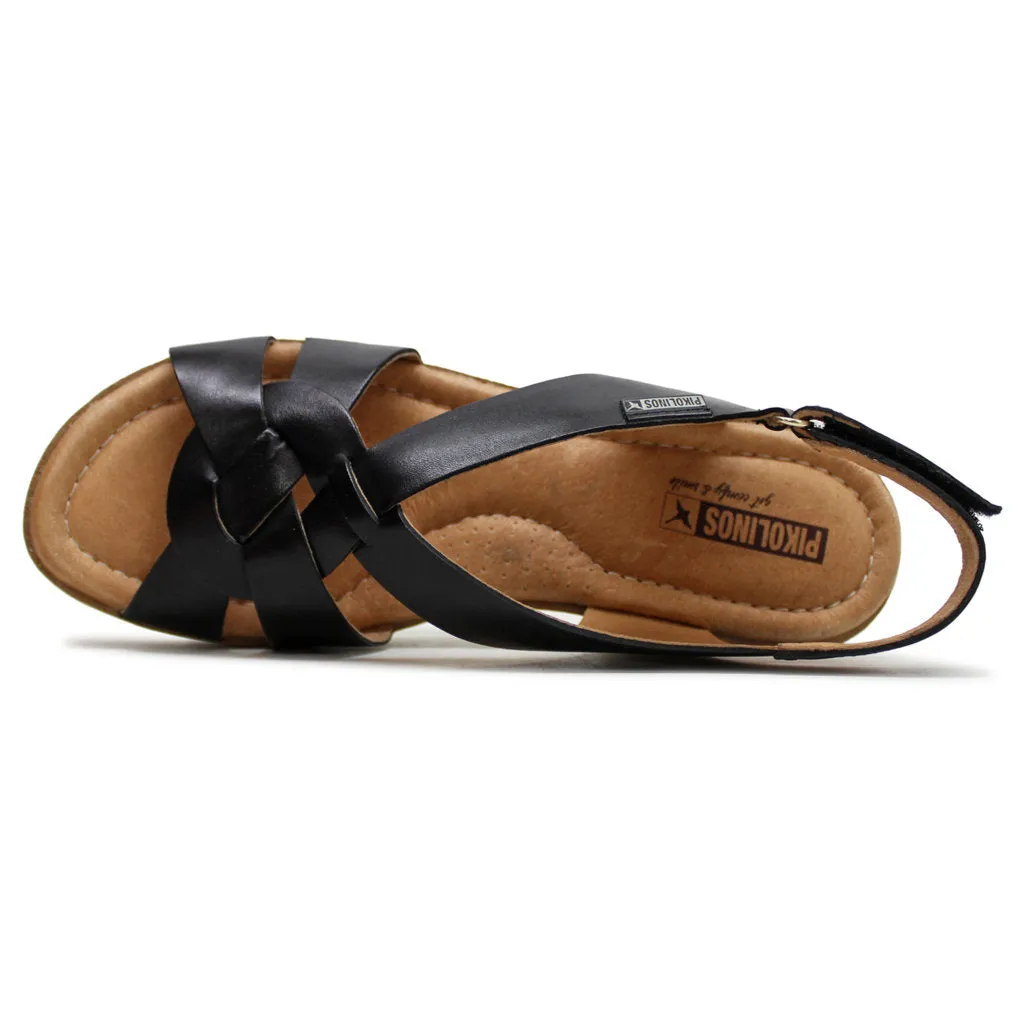 Pikolinos Arenales Leather Women's Wedge Heels Sandals