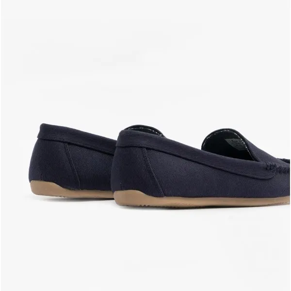 Polo Ralph Lauren DECLAN BEAR Womens Moccasin Slippers Navy
