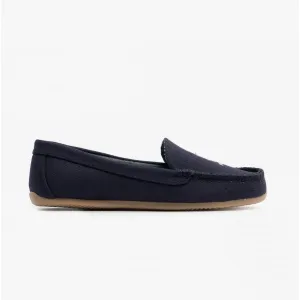 Polo Ralph Lauren DECLAN BEAR Womens Moccasin Slippers Navy