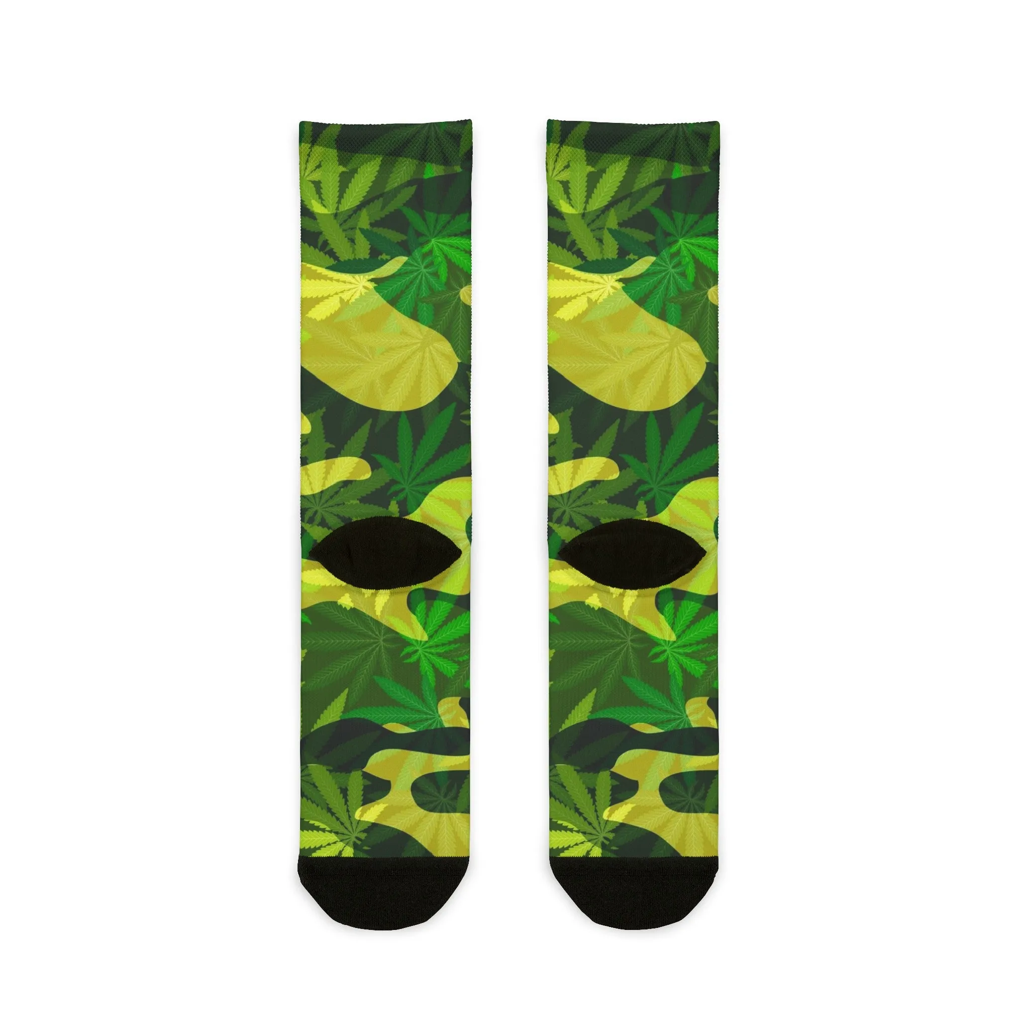Potleaf Camouflage Crew Socks