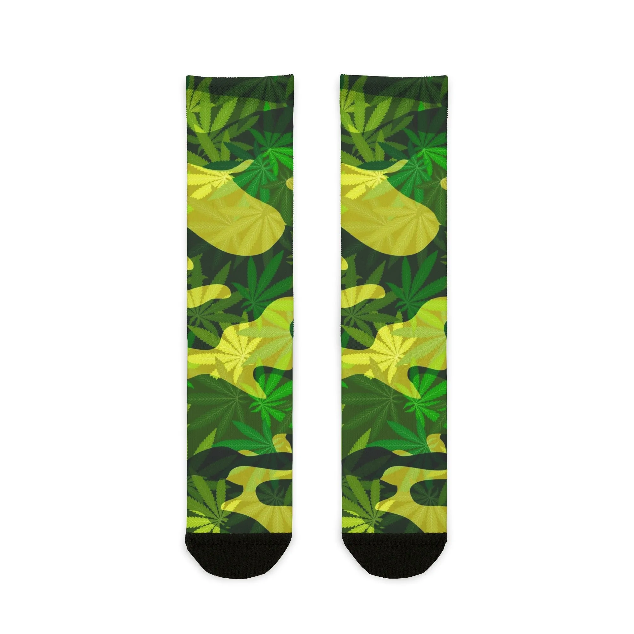 Potleaf Camouflage Crew Socks