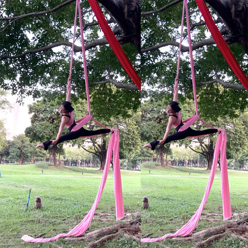 Premium Aerial Silks Yoga Hammock for Fitness – 12M Nylon Anti-Gravity Swing, High Load Bearing, Pilates & Bodybuilding Equipment for Home & Outdoor Use