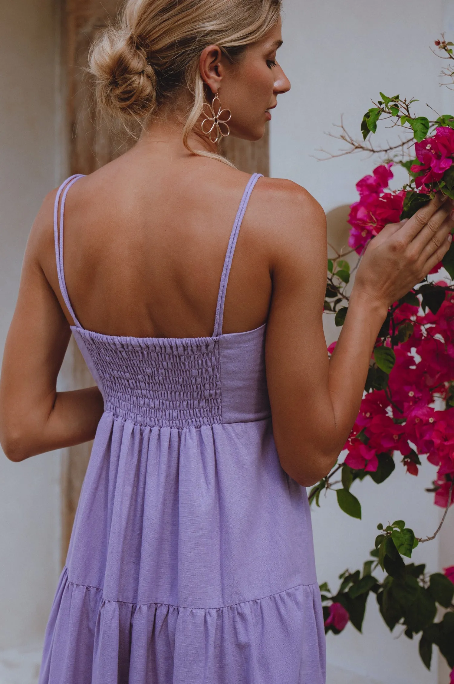 Rafaela Linen Midi Dress – Breathable Organic Elegance