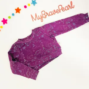 Ready To Ship 2-3Y Cross Hem Crop Jumper