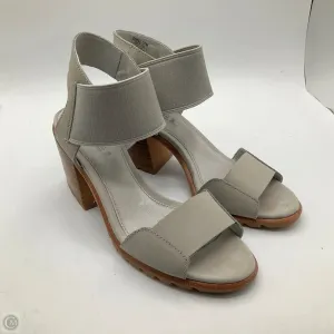 Sandals Heels Block By Sorel In Grey, Size: 7.5