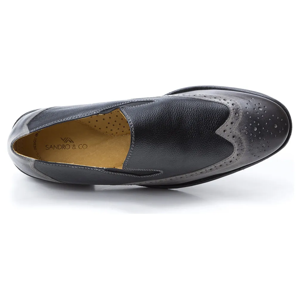Sandro Moscoloni Alphonse Double Gore Wing tip Slip On