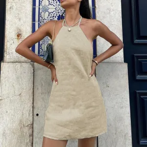 Sara - Halter Mini Dress