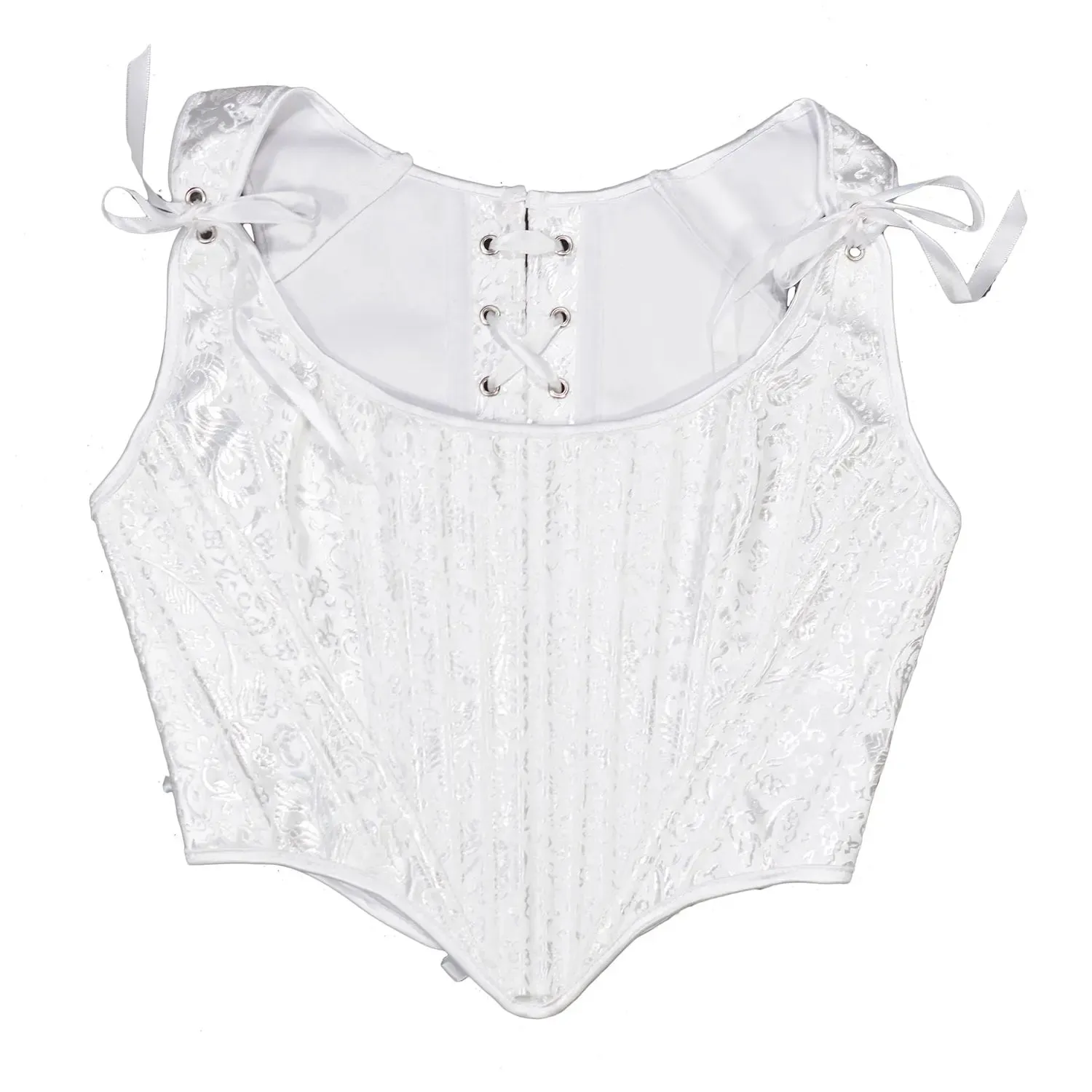 Satin Bow Tie Corset Top for Women Cropped Bustiers Female High Street Belt Slim Ladies Party Club Shapewear