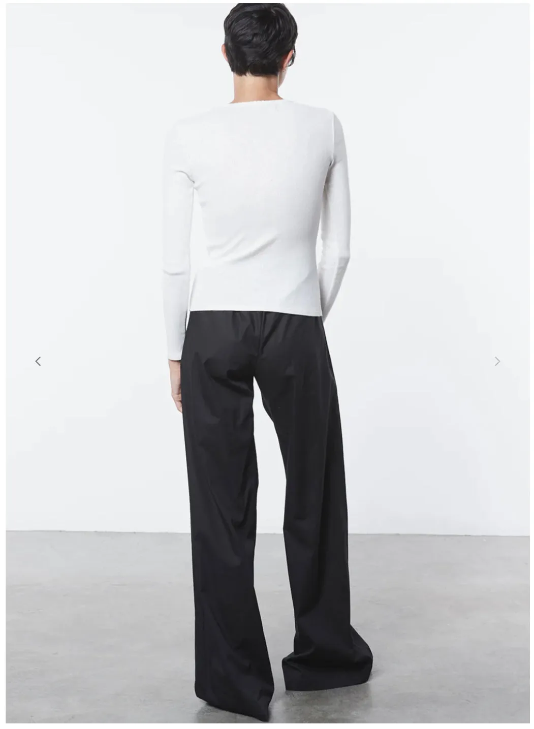 SCALLOP EDGE POINTELLE L/S CREW