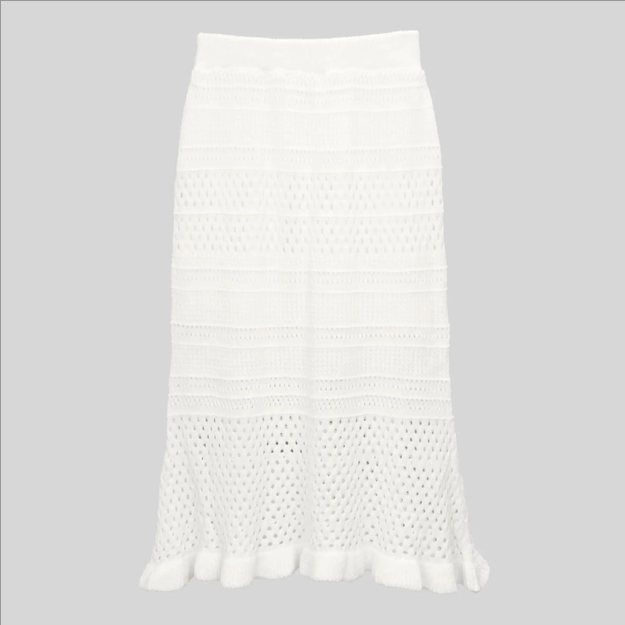 Semi-Trumpet Knitted Skirt