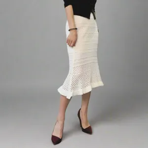 Semi-Trumpet Knitted Skirt