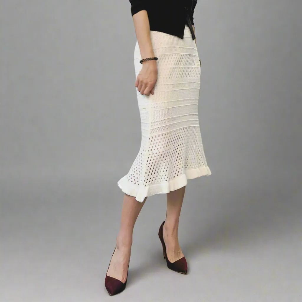 Semi-Trumpet Knitted Skirt