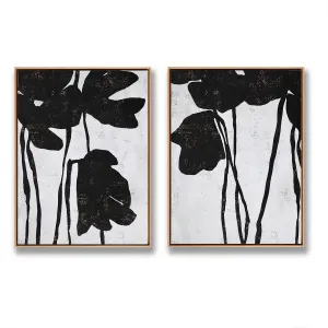 Set of 2 Abstract Flower Painting P45