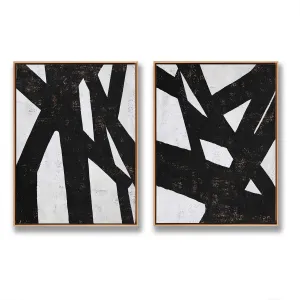 Set of 2 Minimal Geometric Art P24