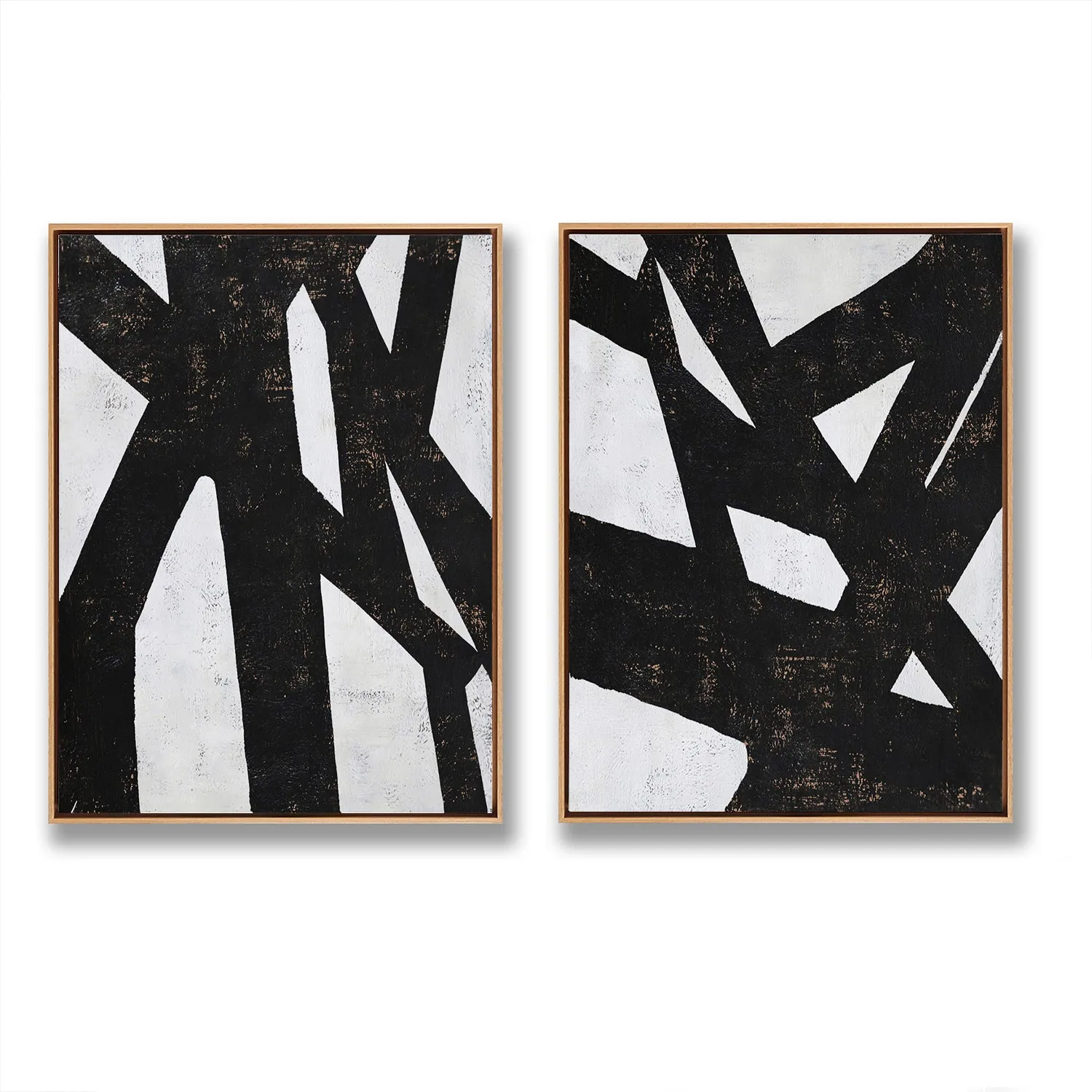 Set of 2 Minimal Geometric Art P24