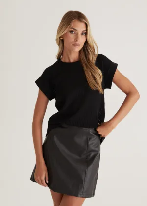 Shivon Knit Top - Black