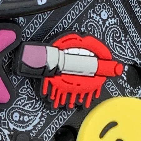SHOE CHARMS - LIPSTICK DRIP