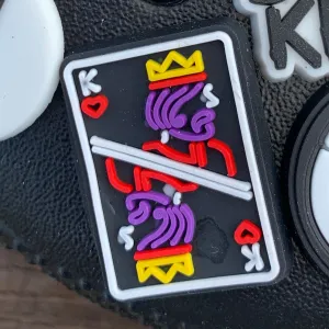 SHOE CHARMS - NEON KING OF HEARTS