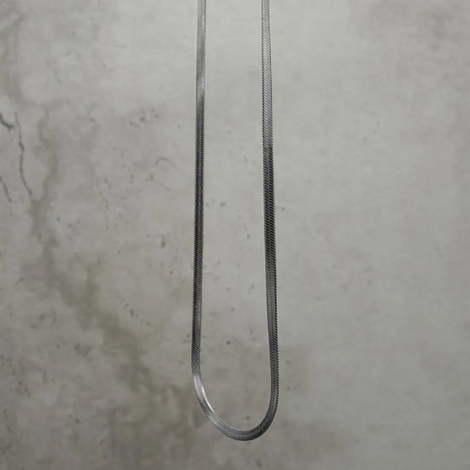 Snake Chain Necklace - Silver