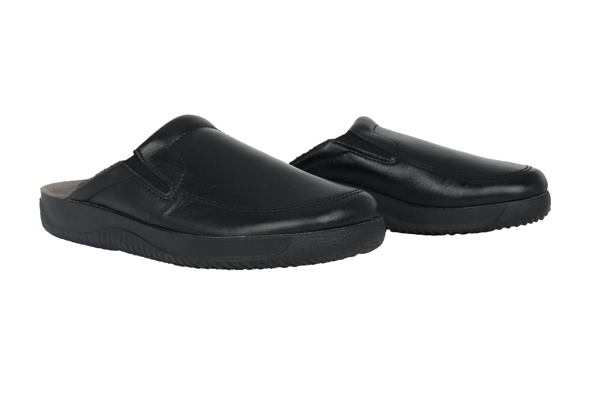 'Soltau-H' men's wide fit (H) clog - Black