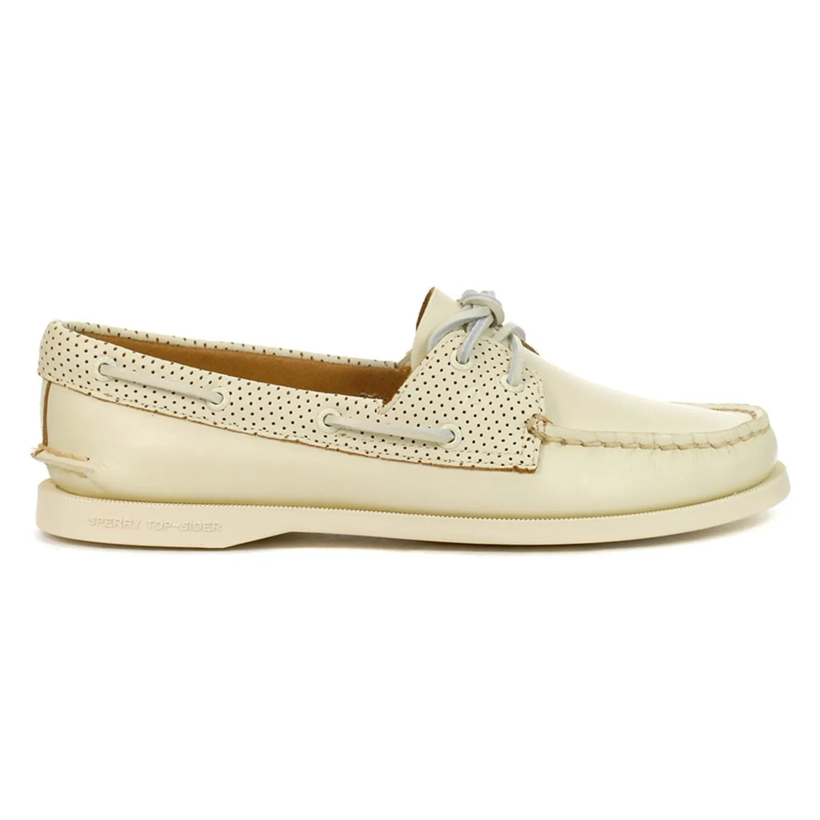 Sperry Authentic Original 2-Eye Pin Perf Full Grain Leather Women's Boat Shoes