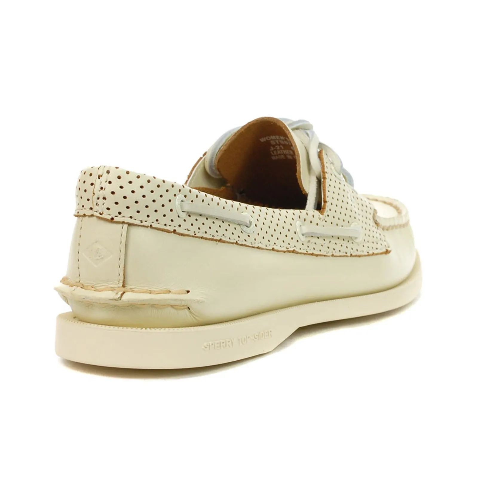 Sperry Authentic Original 2-Eye Pin Perf Full Grain Leather Women's Boat Shoes