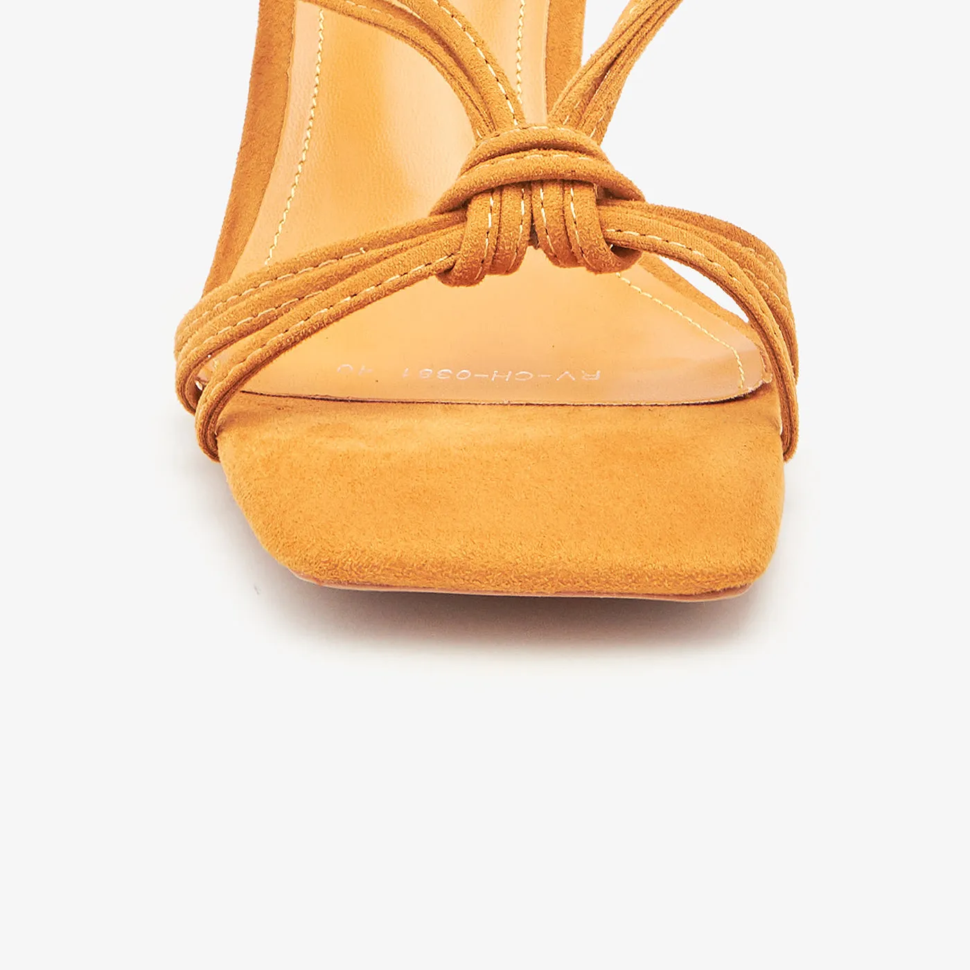 Square Toe Classic Heels