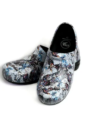 StepZ Women's Slip Resistant Nurse Clogs | Granite Glory