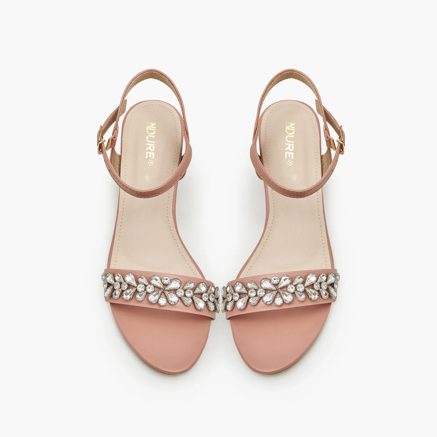 Stone Embellished Women's Heels