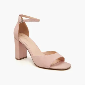 Suede High Heel Sandals