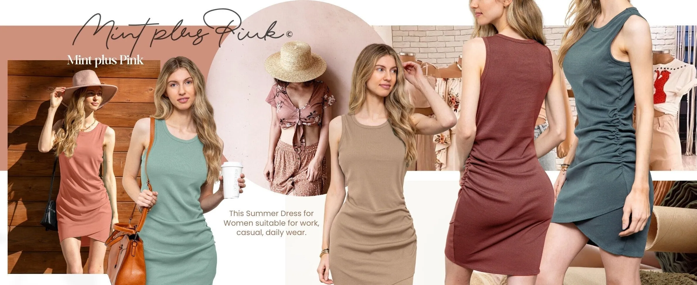Summer Bodycon Ribbed Ruched Sleeveless Mini Dress - Women's Fashion - Sexy Party Casual Dress for Women