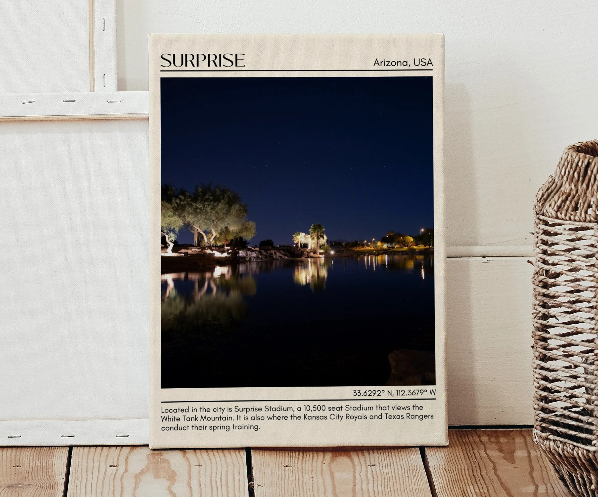 Surprise Minimal Wall Art, Arizona, USA