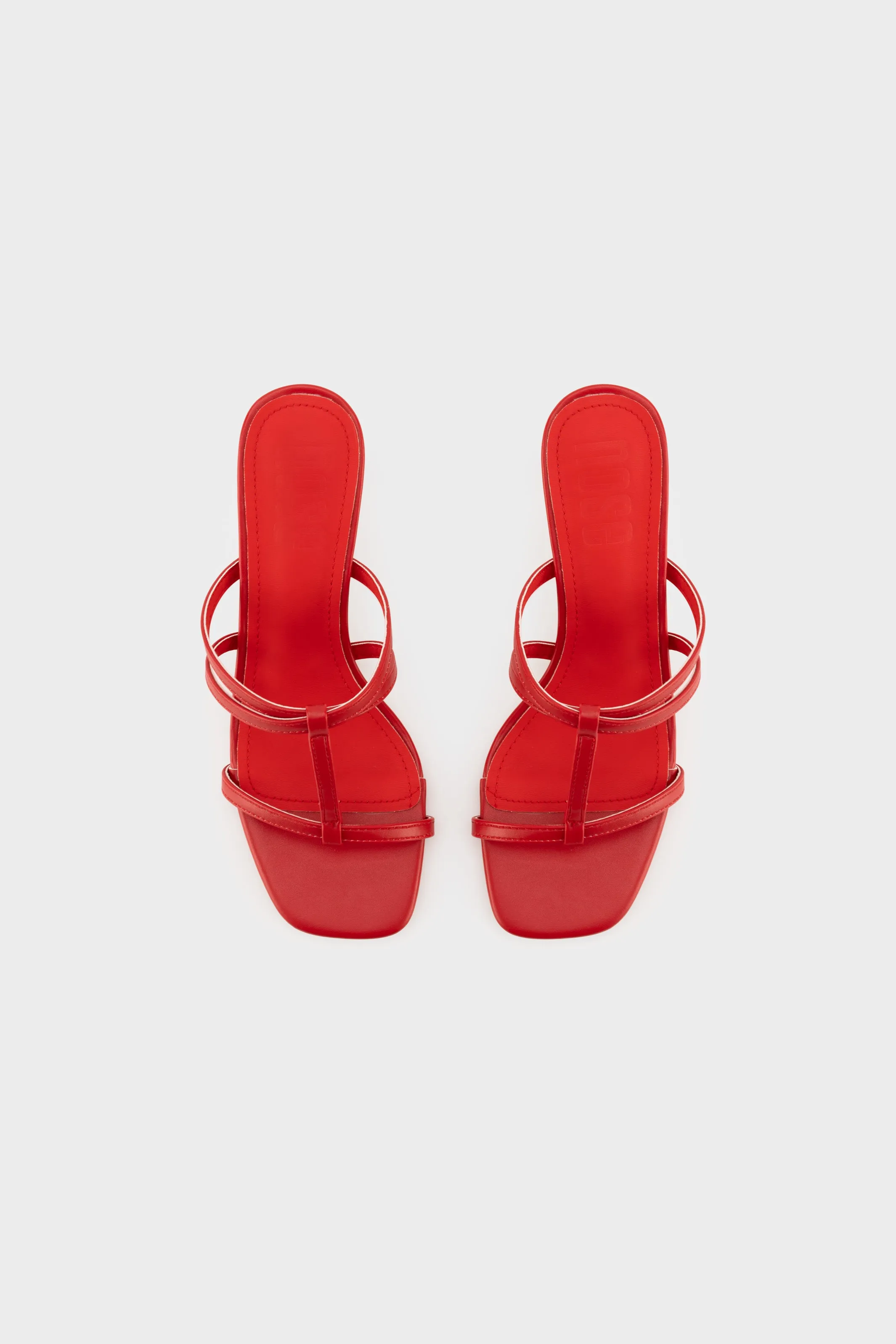 T BAR STRAP MID HEEL SLIDE
