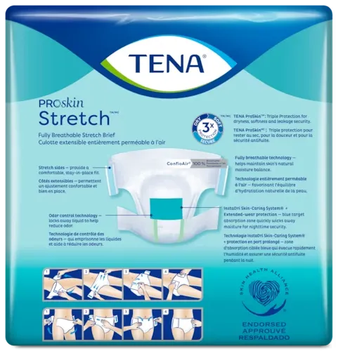 TENA® ProSkin™ Stretch Super Briefs | Fully Breathable - 67902/67903/61391