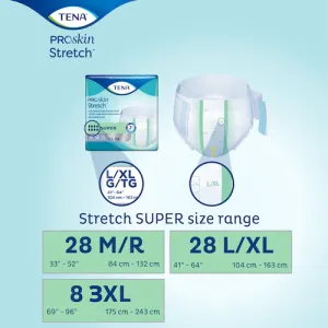 TENA® ProSkin™ Stretch Super Briefs | Fully Breathable - 67902/67903/61391