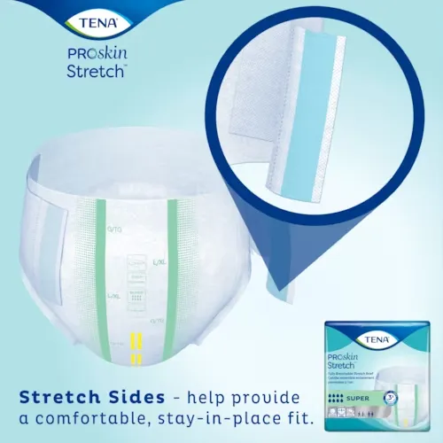 TENA® ProSkin™ Stretch Super Briefs | Fully Breathable - 67902/67903/61391