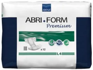 The Amazing Abena AA43063 Abri-Form Premium Breathable Cloth Brief-Medium-56/Case