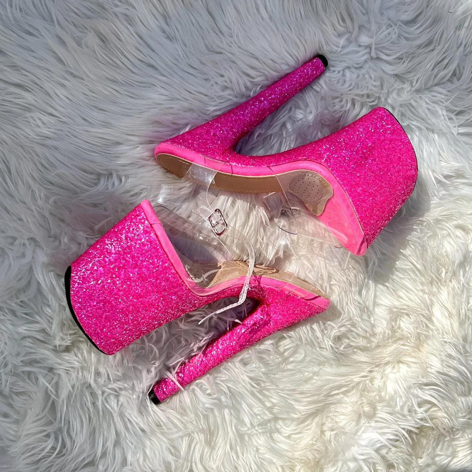 The Glitterati Xtra - Classic Stiletto - Kitty Pink - 8 INCH - New 2024 Fit