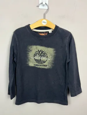Timberland Grey Long Sleeve T-shirt 4y