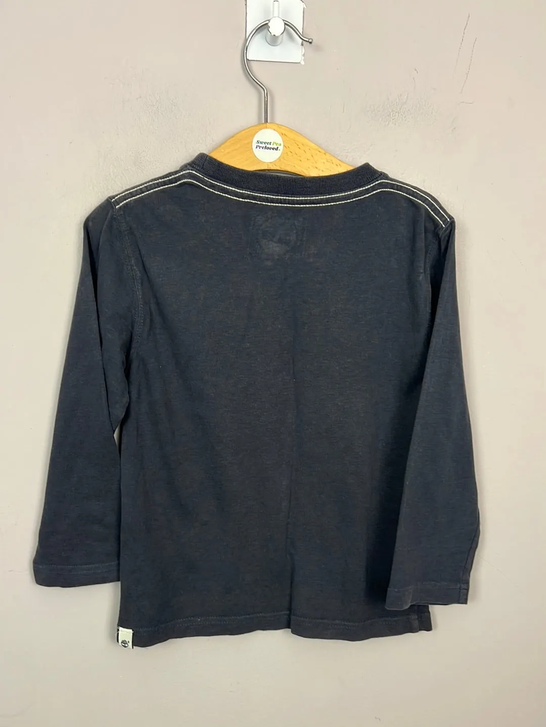Timberland Grey Long Sleeve T-shirt 4y